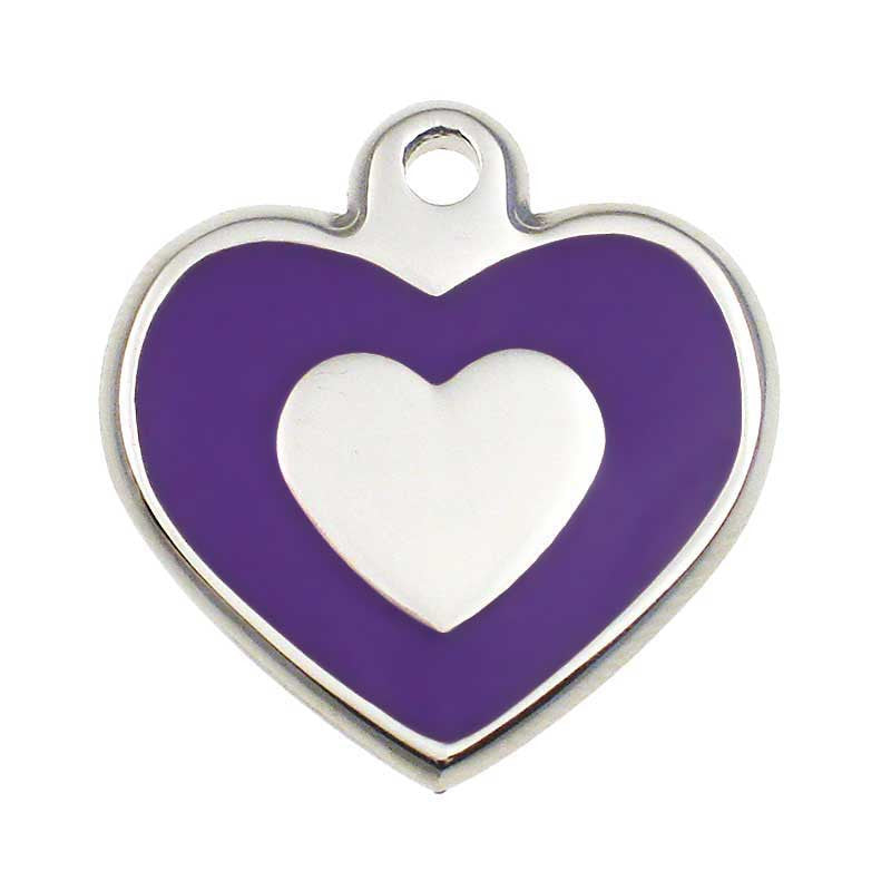 Stainless Heart Shaped Jewelry Tag, - Lucky Pet